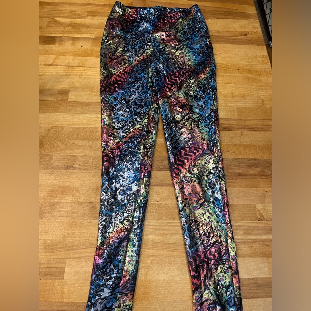 Shimmery funky leggings adult small
